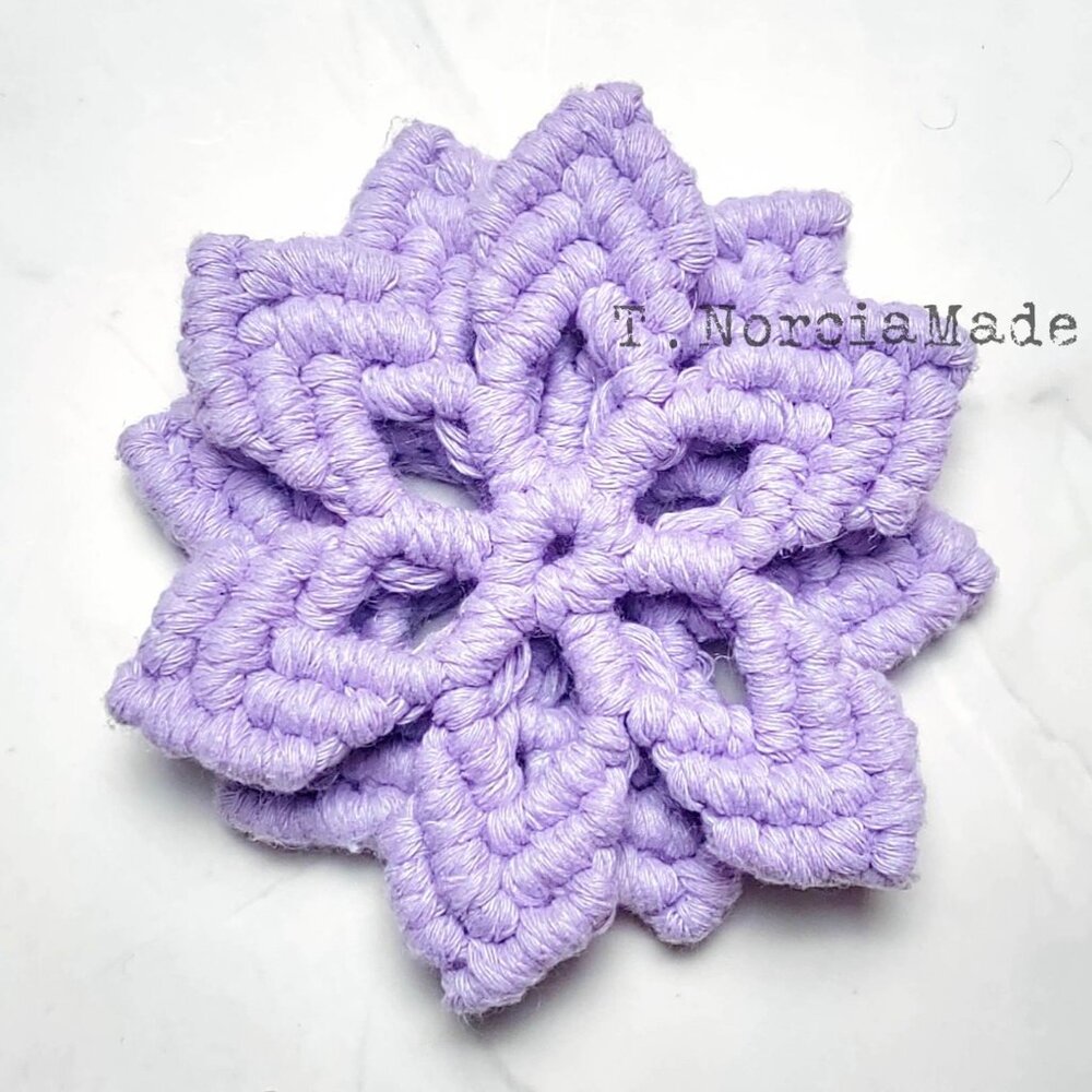 Grapealicious Macrame 2pc Coaster Set - Picture 4 of 7